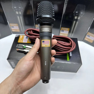 Micro Có Dây TA 200 Dây Dài 5m Tay Cầm INOX Hút Giọng Tốt, Hát Nhẹ, Hiệu Quả Cho Dàn Karaoke