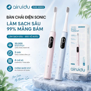 Airuidu Bàn Chải Điện Sạch Sâu lông mềm Có bốn chế độ chuyển đổi Cổng sạc Type-C Chống nước IPX7 Pure20