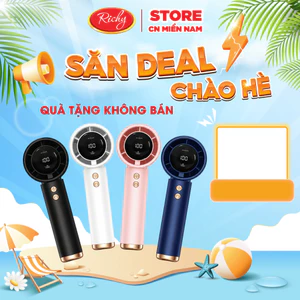 QUẠT MINI CẦM TAY 100 NẤC GIÓ, MÀN HÌNH LED THÔNG MINH