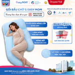 Gối Cho Bà Bầu Chữ G Easy MOM Nâng Đỡ Toàn Thân Giúp Giảm Đau Lưng, Kê Bụng Bầu Cho Mẹ Ngủ Ngon — ảnh 1