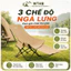 Ghế Mặt Trăng Tựa Lưng Cao Có Gác Chân, Gấp Gọn Ngả Lưng 4 Nấc, Camping Dã Ngoại Ngủ Trưa Văn Phòng