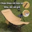Ghế Mặt Trăng Tựa Lưng Cao Có Gác Chân, Gấp Gọn Ngả Lưng 4 Nấc, Camping Dã Ngoại Ngủ Trưa Văn Phòng