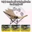 Ghế Mặt Trăng Tựa Lưng Cao Có Gác Chân, Gấp Gọn Ngả Lưng 4 Nấc, Camping Dã Ngoại Ngủ Trưa Văn Phòng