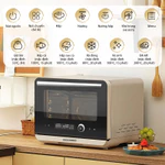 [TẶNG QUẠT CẦM TAY] Nồi chiên không dầu ĐỐI LƯU lò nướng hơi nước QCOOKO bản cảm ứng, 40 chương trình nầu ăn có sẵn — ảnh 3