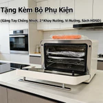 [TẶNG QUẠT CẦM TAY] Nồi chiên không dầu ĐỐI LƯU lò nướng hơi nước QCOOKO bản cảm ứng, 40 chương trình nầu ăn có sẵn — ảnh 7