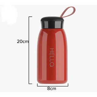 Bình giữ nhiệt Hello 520ml,  khắc nội dung theo yêu cầu, giữ nóng lạnh 12H, Inox 304 màu sắc nổi bật