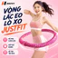JUSTFIT - Vòng lắc eo giảm cân lò xo mềm vải dệt, giảm mỡ nhanh, eo thon săn chắc tập tiện lợi.