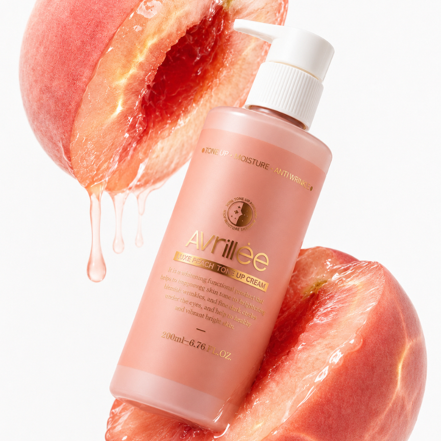 Kem dưỡng trắng, nâng tông, cấp ẩm, chống nhăn AVRILLEE LIKE A PEACH TONE UP CREAM 200ml | DAMDAVN