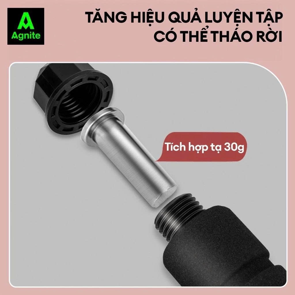 Dây nhảy thể dục AGNITE chính hãng, kèm bóng, lõi thép đếm số tự động, điều chỉnh độ dài giảm cân tại nhà cardio