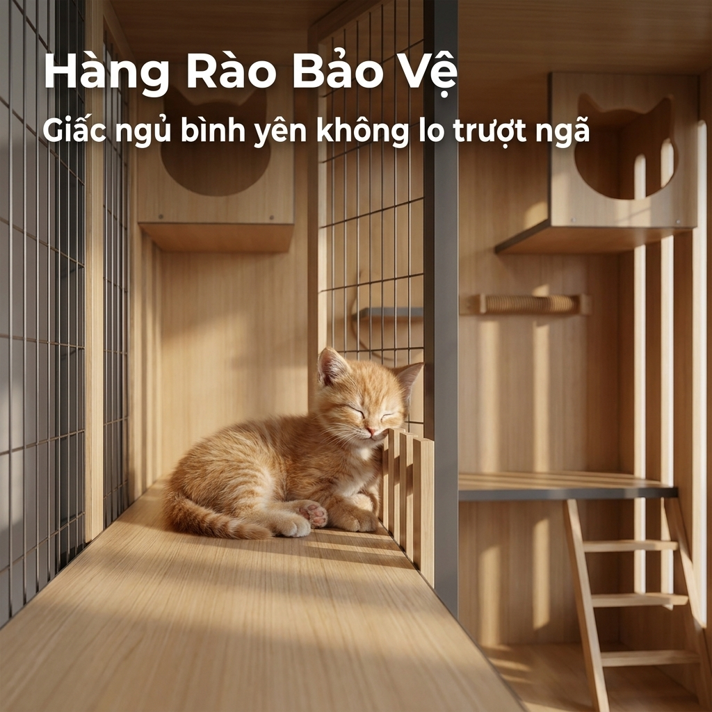 Villa Mèo Lưới Thép 3 Tầng Sang Trọng - Không Gian Vui Chơi Đa Năng, Dễ Vệ Sinh Cho Nhiều Mèo