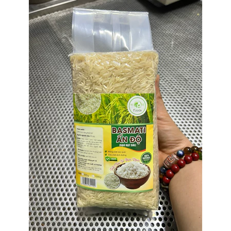 Gạo Basmati hạt dài Ấn độ 1kg - Loại hạt vàng rất tốt
