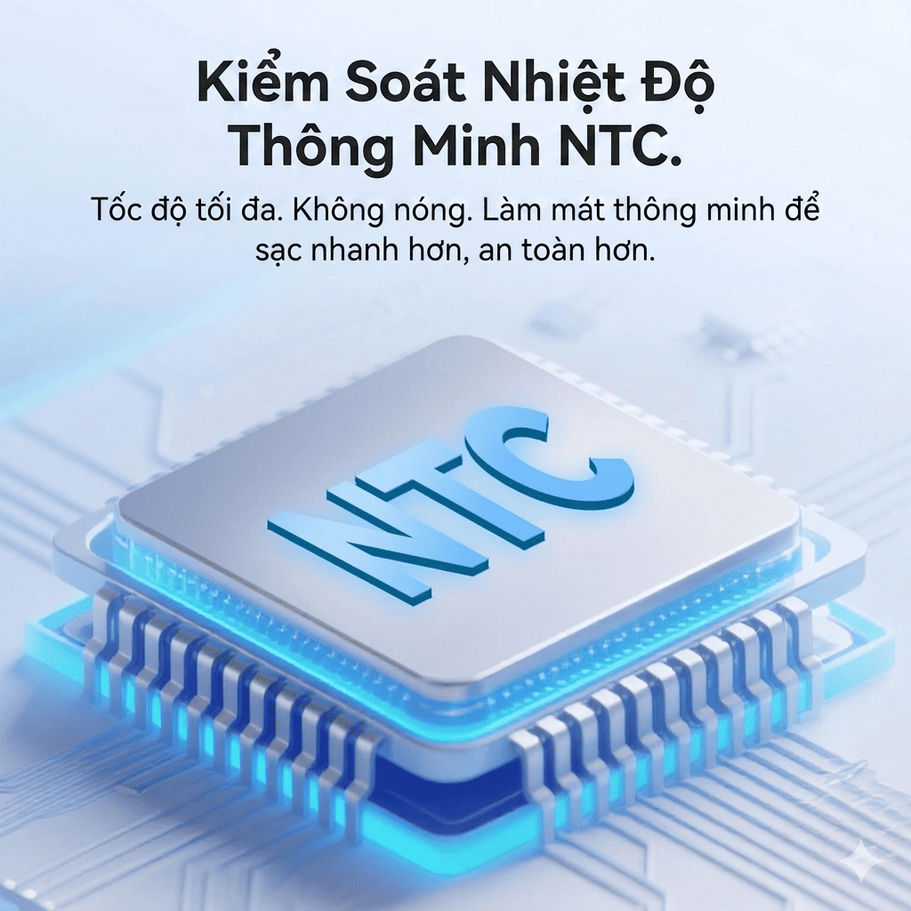 Pin Sạc Dự Phòng Từ Tính Vention 5000mAh MatSafe, Sạc Không Dây 15W, Sạc Nhanh 22.5W, Tích Hợp Cáp USB-C Cho Phone