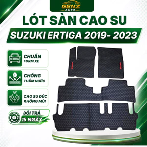THẢM LÓT SÀN CAO SU xe Suzuki Ertiga 2019- 2023 cao su đúc cao cấp, 3 hàng ghế