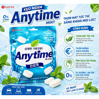 Kẹo bạc hà sữa không đường Lotte 92g - Nội địa Hàn