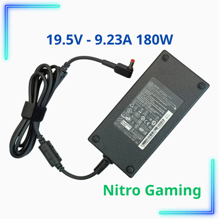 Sạc Laptop Acer Gaming 19.5V - 9.23A 180W Cho Acer Predator Triton Nitro - Adapter Acer New - ZIN - Tặng dây nguồn