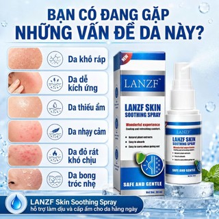 LANZF Xịt Làm Dịu Da Skin Soothing Spray Cấp Ẩm Nhẹ, Hỗ Trợ Da Khô Ráp Nhạy Cảm Dùng Mỗi Ngày Nhẹ