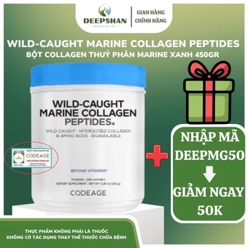 TPBVSK Codeage Bột Collagen Marine Collagen Peptides MARINE xanh thủy phân da cá 450g-DEEPSHAN
