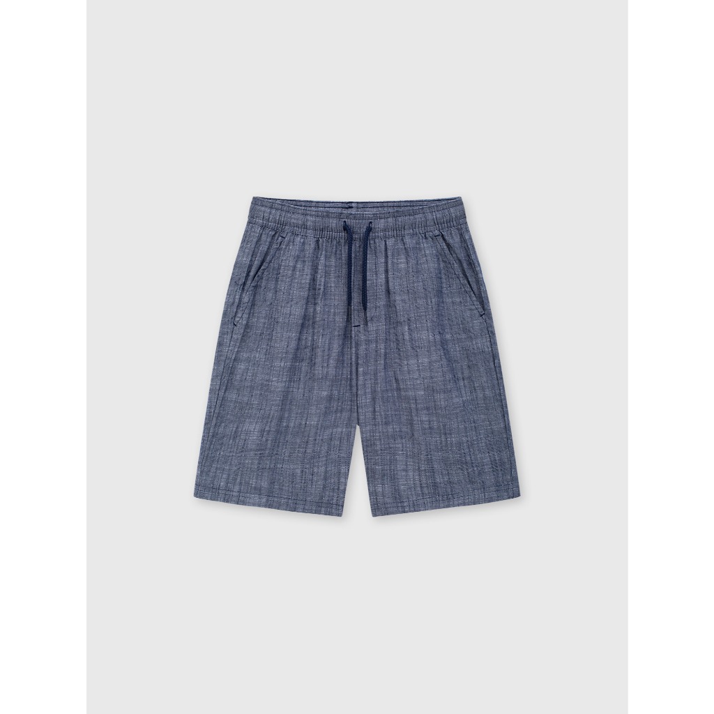 Quần short bé trai cotton CANIFA ống vừa cạp chun chất cotton thoáng mát 2BS26S005