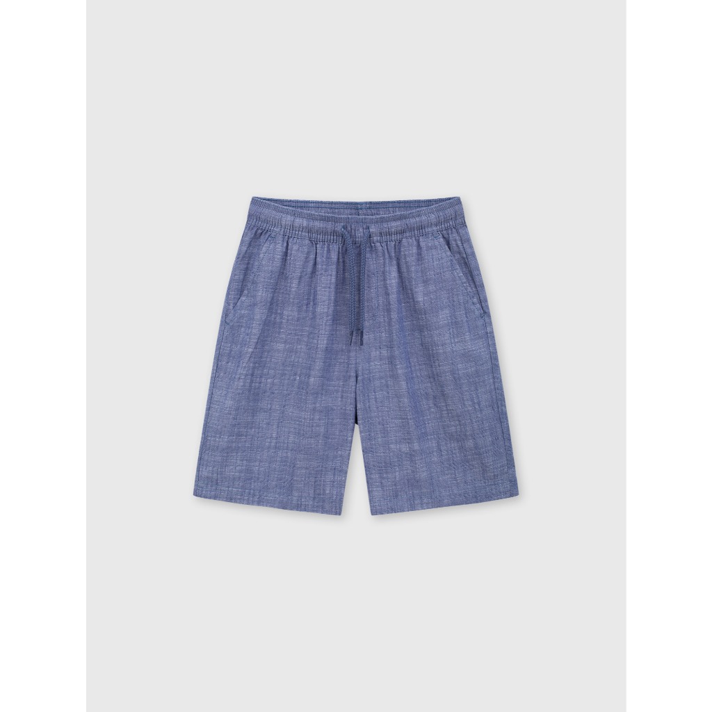 Quần short bé trai cotton CANIFA ống vừa cạp chun chất cotton thoáng mát 2BS26S005