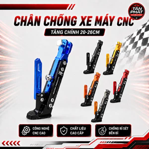 Chân Chống Nghiêng Độ Chân Chống Nghiêng Độ Cho Xe Máy Xe Điện, Chất Liệu Nhôm CNC, Chống Trượt Chắc Chắn, 1 Cái