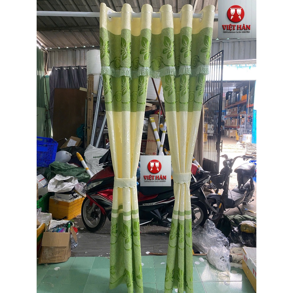 TRỌN BỘ RÈM CỬA BUỒNG GẤM THỔ CẨM( CHƯA CÓ THANH TREO ) RÈM CỬA VIỆT HÀN