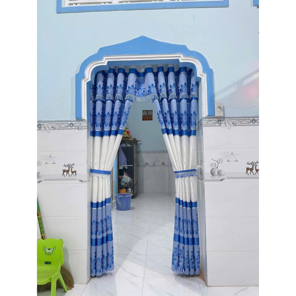 TRỌN BỘ RÈM CỬA BUỒNG GẤM THỔ CẨM( CHƯA CÓ THANH TREO ) RÈM CỬA VIỆT HÀN