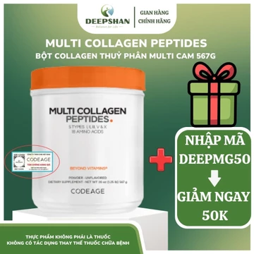 Bột collagen thủy phân Codeage Multi Collagen Peptides 567g Hỗ trợ trẻ hoá da, chống lão hóa