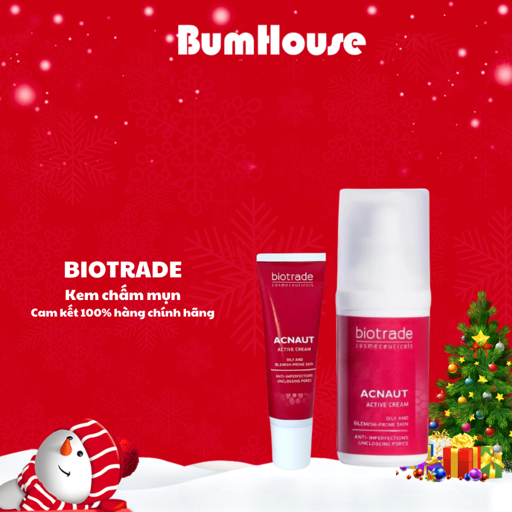 [HÀNG CTY] Kem Chấm mụn Biotrade Acnaut Active Cream 5ml 15ml 30ml Giảm Sưng Mụn, Dịu Da