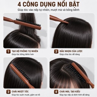 LƯỢC TÓC CON BABY HAIR COMBO 2 CÂY | TẠO PHỒNG CHÂN TÓC - CHIA NGÔI VUỐT TÓC MAI TẠO KIỂU TÓC NỮ