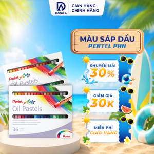 Màu sáp dầu Pentel Oil Pastel PHN 12/16/25/36/50 màu chuẩn đẹp