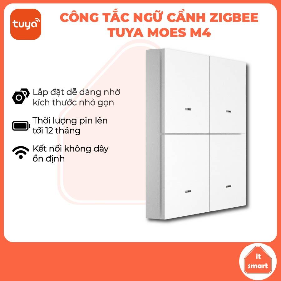 Công tắc ngữ cảnh MOES Zigbee M4