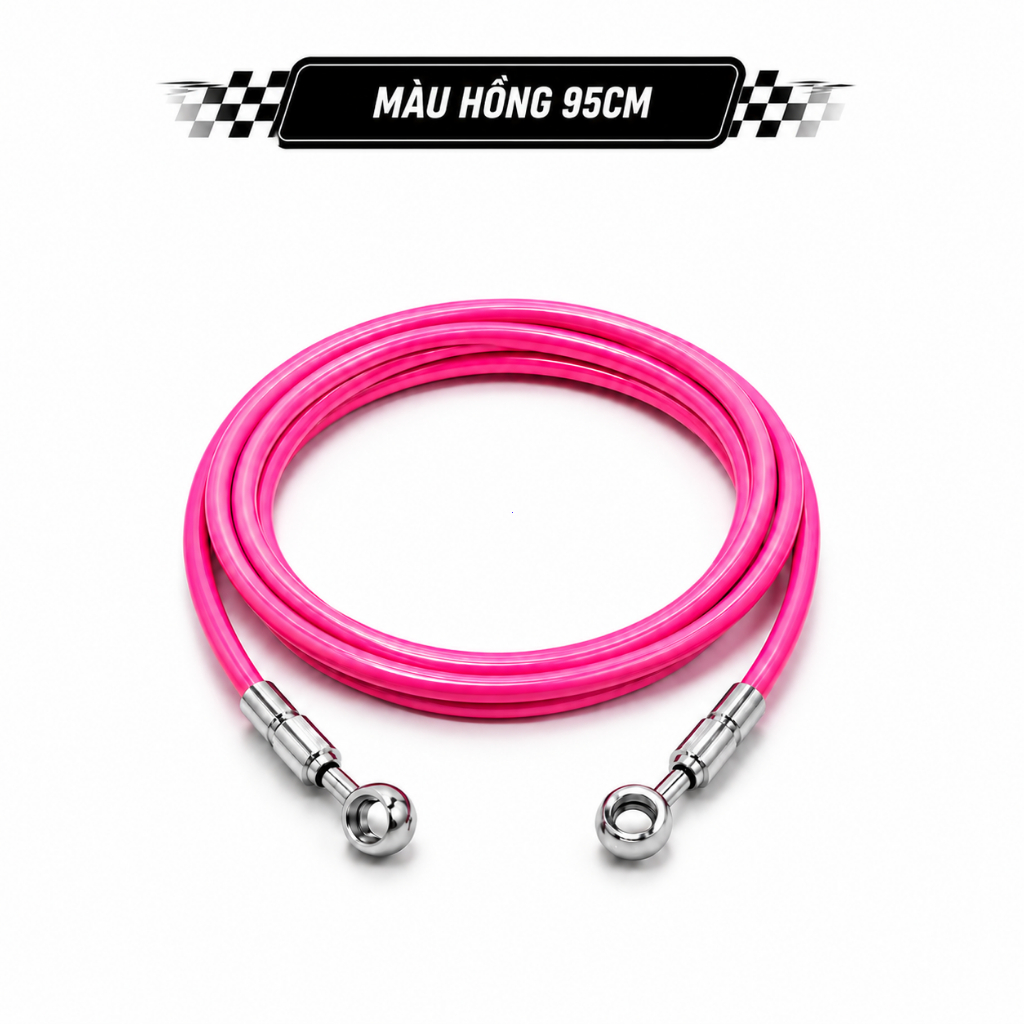 Dây Dẫn Dầu Phanh Trước Xe Điện Ống Dầu Phanh Đĩa Nhiều Màu, Hai Đầu Inox Chống Gỉ, Bán Lẻ 1 Dây