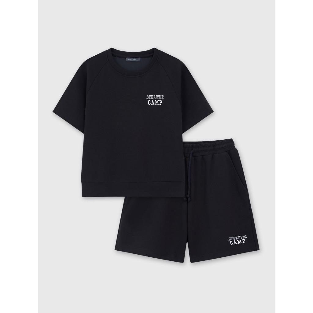 Bộ quần áo nữ CANIFA set đồ hè cộc tay dáng boxy có hình in 6ST26S004