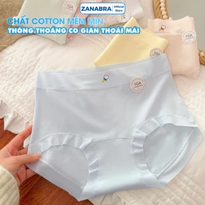 Quần Lót Nữ Cotton viền Su Mềm Mịn Ôm Dáng, Quần Chip Nữ Cạp Vừa Đáy 2 Lớp Kháng Khuẩn ZANABRA L6017