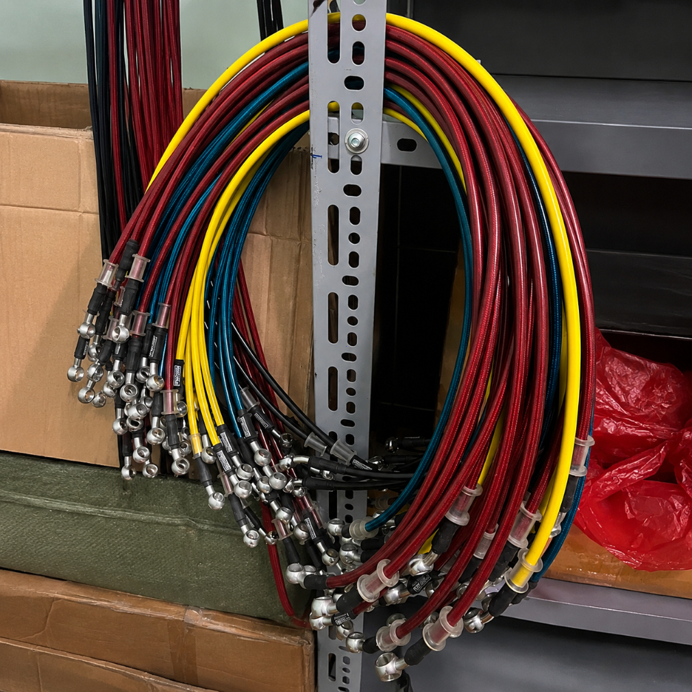 Dây Dẫn Dầu Phanh Trước Xe Điện Ống Dầu Phanh Đĩa Nhiều Màu, Hai Đầu Inox Chống Gỉ, Bán Lẻ 1 Dây