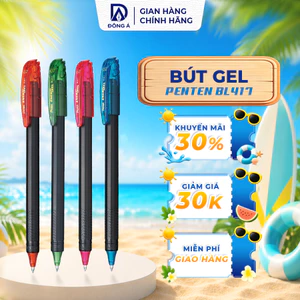 Bút gel Pentel Energel BL417 ngòi 0.7mm khô nhanh mực đẹp nhiều màu tiện lợi