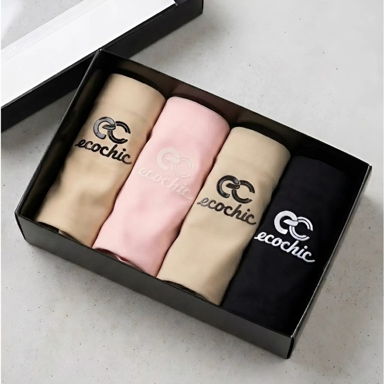 Quần Chip Nữ ECOCHIC Full Hộp 4 Màu Chất Liệu Cotton Co Giãn A699 [HÀNG KHÔNG ĐỔI TRẢ - QUAY VIDEO NHẬN HÀNG]