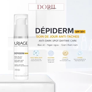 Kem chống nắng trắng da, ngăn ngừa nám Depiderm SPF50 Soin De Jour Anti-Taches Uriage 30ml