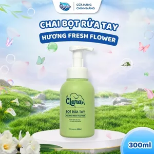Bọt Rửa Tay Clara Hương Fresh Flower 300ml CHRT001, Bọt Vệ Sinh Tay An Toàn, Lành Tính, Giữ Ấm Da Ta Hàng Chính Hãng