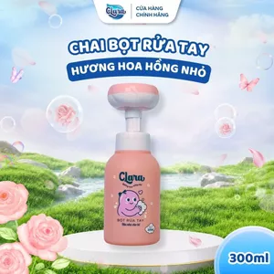 Combo 2 Bọt Rửa Tay Clara Hương Hoa Hồng 300ml NRT004, Bọt Vệ Sinh Tay An Toàn, Lành Tính, Giữ Ấm Da Tay Hàng Chính Hãng