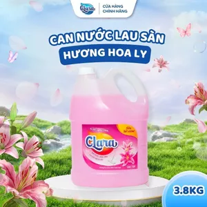 Combo 2 Nước Lau Sàn 𝐂𝐥𝐚𝐫𝐚 Hương Hoa Ly Can 3.8Kg NLSHL02, Nước Lau Nhà Thơm Mát Tự Nhiên, Diệt Khuẩn Hàng Chính Hãng