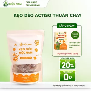 Kẹo dẻo actiso Mộc Nam Traphacosapa thuần chay hương đào cho bé và người lớn