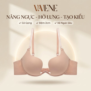 Áo lót nữ VANVENE AL403 có gọng đệm dày nâng ngực, xẻ ngực sâu, áo ngực tạo kiểu hở lưng