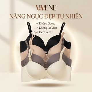Áo lót nữ su VANVENE AL55 áo không gọng đệm 3cm nâng ngực chống xệ không lộ viền