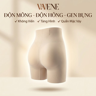 Quần lót bảo hộ nữ độn mông, độn hông VANVENE QL2029, quần bảo hộ mặc váy cạp cao không viền tàng hình siết eo, gen bụng
