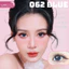 Lens mắt LUNA EYES 062 Blue màu xanh vân tia mắt mèo, viền đen nổi bật, size lớn