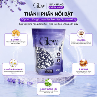 Sáp Wax Lông Lavender Mix Sữa Dừa Chuyên Wax Bikini, Body, Nách Dùng Cho Da Nhạy Cảm GLOWWAXING
