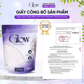 Sáp Wax Lông Nhũ Ánh Tím GLOWWAXING Cao Cấp Chuyên Wax Bikini, Nách Bám Lông Tốt Tặng Que