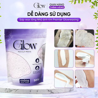 Sáp Wax Lông Nhũ Ánh Tím GLOWWAXING Cao Cấp Chuyên Wax Bikini, Nách Bám Lông Tốt Tặng Que