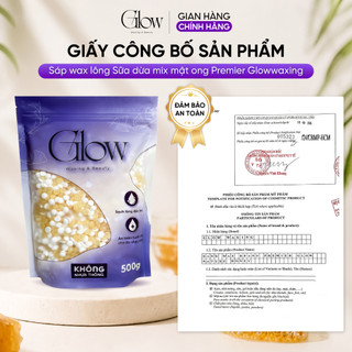 Sáp Wax Lông Nóng Sữa Dừa Mix Mật Ong GLOWWAXING Dùng Cho Mọi Loại Da, Bám Lông Tốt